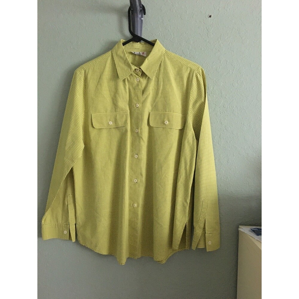 Pringle of Scotland Size 12 Long Sleeve Button-Up  Cotton Shirt Made In Italy